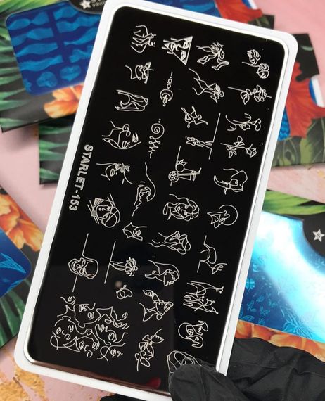 Пластина 153 для стемпинга Starlet Professional (12х6см)