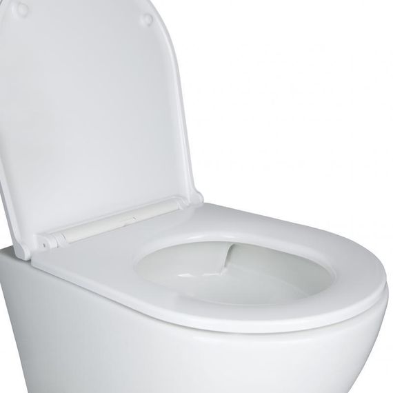 Готове рішення Qtap для ванної кімнати: підвісний унітаз Robin Ultra Quiet 490x365x325 + комплект інсталяції Nest 4 в 1 (кругла | Зображення 2