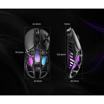 Мышка GravaStar Mercury X Wireless/Bluetooth/USB Black (GSX_BLK) | Зображення 3