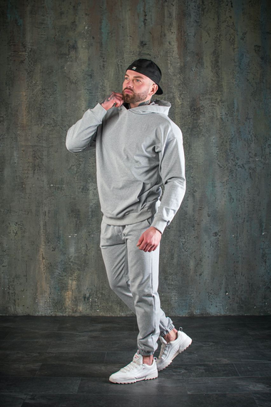 Костюм оверсайз весна серый S L | Зображення 2