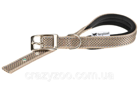 Нашийник для собак Ferplast Daytona Deluxe C20/43 нейлоновий коричнево-чорний 2х35-43 см 77202112