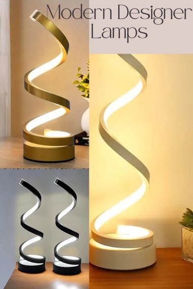 Дизайнерська LED-лампа Spiral Glow – стильне освітлення для вашого простору | Зображення 2
