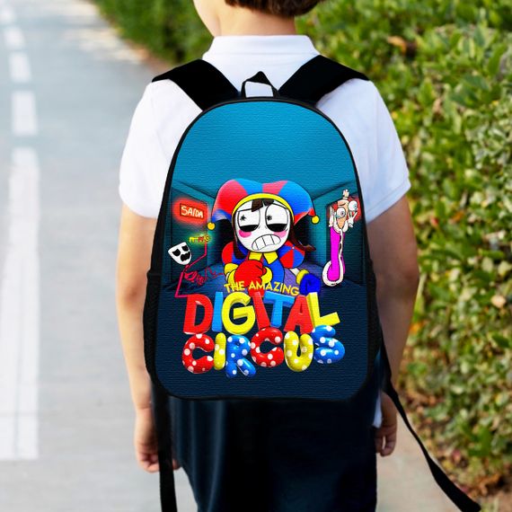 Рюкзак детский Цифровой Цирк "Amazing Digital Circus" 34х27 см,ранец городской для мальчика (00468)