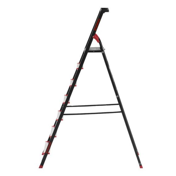 Драбина 7 сходинок, лоток для інвентарю, сталевий профіль, висота верхньої сход. 1,5 м INTERTOOL LT-0057 | Зображення 3