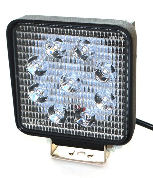 Светодиодная фара AllLight 06type 27W 9chip EPISTAR spot  9-30V (тонкий радиатор) | Зображення 2