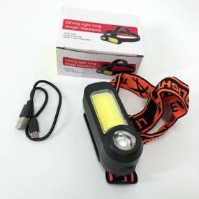 Фонарь налобный аккумуляторный светодиодный с зарядкой WH-1707-XPE+COB, Фонарь налобный мощный LR-29