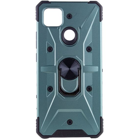 Ударостійкий чохол Pathfinder Ring для Xiaomi Redmi 9C / 10A TPU+PC, Кільце-тримач, Зелений/Green