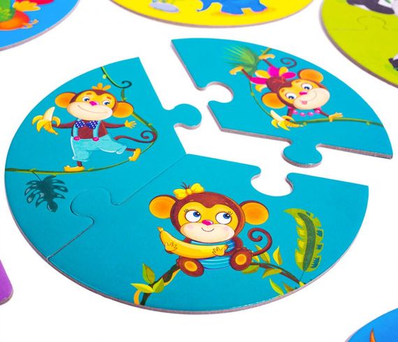 Детская настольная игра  "Зоомир 3 в 1" VT2901-04 на укр. языке | Зображення 4