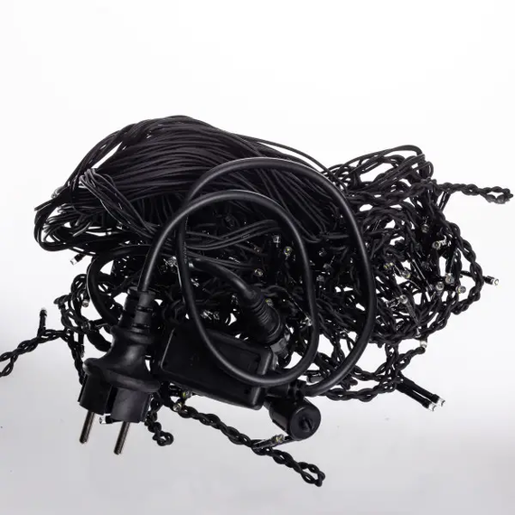 Вулична гірлянда Бахрома 12 м, 200 LED, Жовта, IP44, ефект флеш | Зображення 3