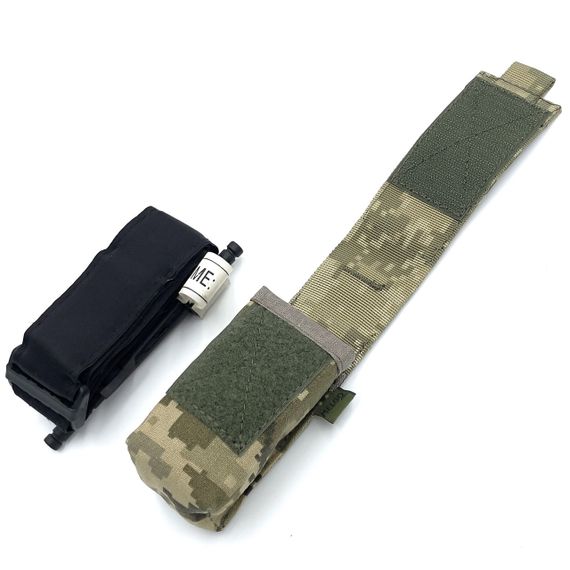Подсумок под турникет закрытый IRR CORDURA 500D Пиксель ММ-14 (pixel) Molle | Зображення 7