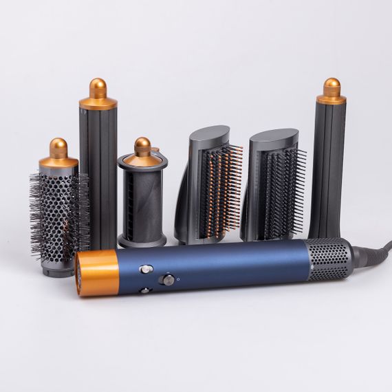 Мультистайлер для волос Airwrap Complete Long 6 насадок, синий X9BL | Зображення 2