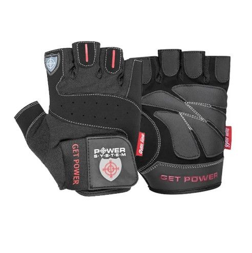 Рукавички для фітнесу Power System PS-2550 Get Power Black S | Зображення 1