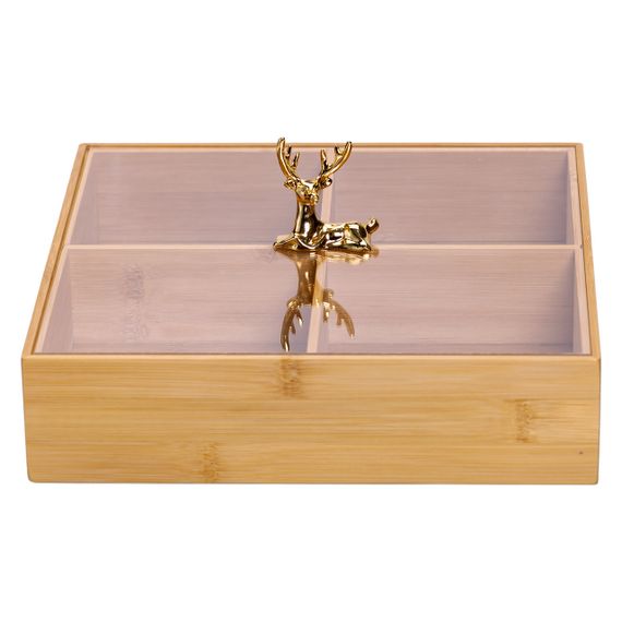 Менажниця з бамбука на 4 секції | Зображення 3