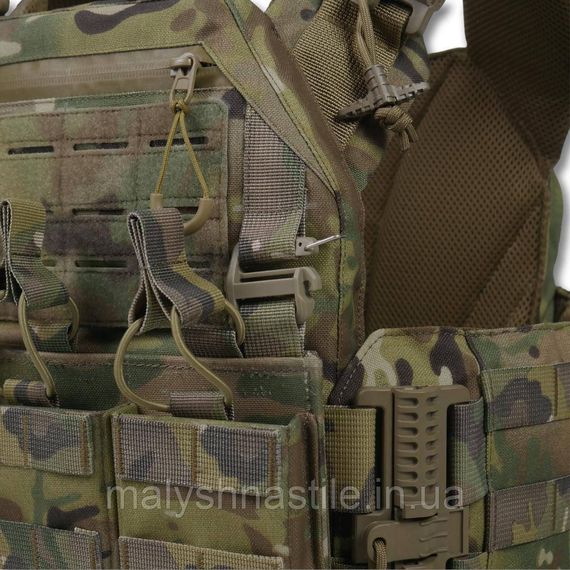 Плитоноска Kiborg GU gen.2 + з'ємна панель з 3-ма підсумками під 1 магазин, мультикам | Зображення 5