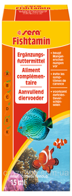 Вітаміни для риб Sera Fishtamin добавка у воду 15 мл 02710