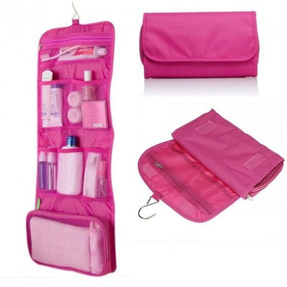 Органайзер дорожный сумочка косметичка Travel Storage Bag. SG-908 Цвет: розовый | Зображення 2