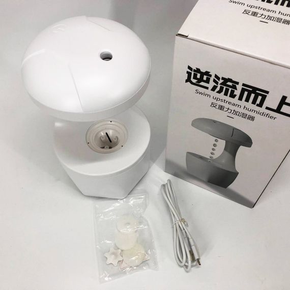 Настольный увлажнитель с арома-функцией UKC Anti Gravity Humidifier 800 мл, Увлажнитель на стол в офис KN-80 | Зображення 3