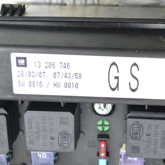 Блок запобіжників 1.9 CDTI Opel Astra H 2004-2010 блок комфорту Опель Астра 13206746 | Зображення 2