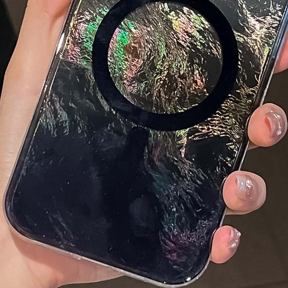 Чохол TPU Shiny Mountain (MagFit) для Apple iPhone 16e (6.1") Black | Зображення 1