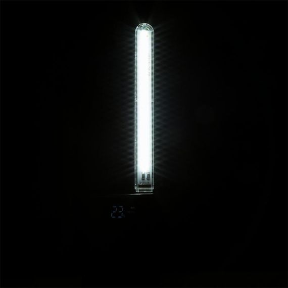 Світильник-нічник USB LED лампа 20 см*2 см на 24 світлодіоди 5V/1А Біле світло (370146) | Зображення 3