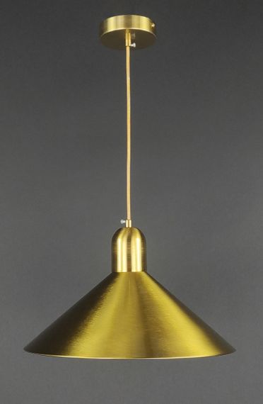 Люстра підвісна на 1 лампочку 27717 Латунь 25-150х35х35 см.