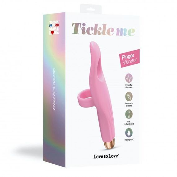 Вібратор на палець Love To Love Tickle me - BABY PINK перезаряджається, 3 варіанти використання | Зображення 5