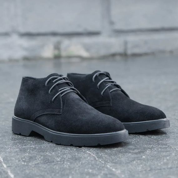 Замшеві зимові черевики для чоловіків із хутром 45 розмір | Зображення 7