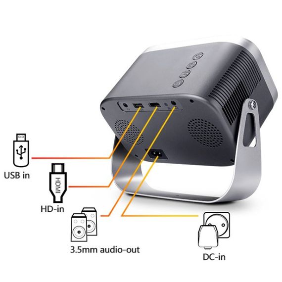 Проектор 4k Android Q10 Black | Зображення 2