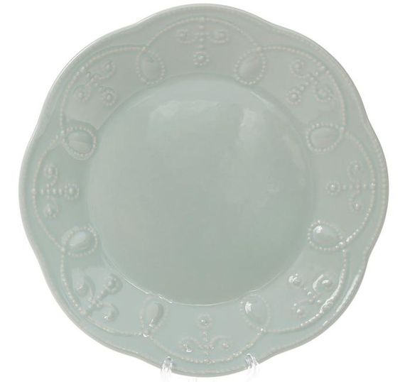 Набір 6 десертних тарілок Leeds Ceramics Ø23см, кам'яна кераміка (м'ятні)