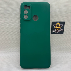 Motorola G60 SoftTouch Silicone Протиударний чохол софт тач Зелений