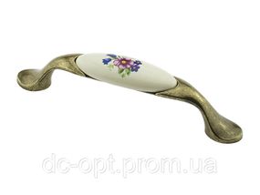 Ручка DP 191/96 G4/MLK1 Бронза Античная/Розовый Цветок ДС ОптимаЛайн