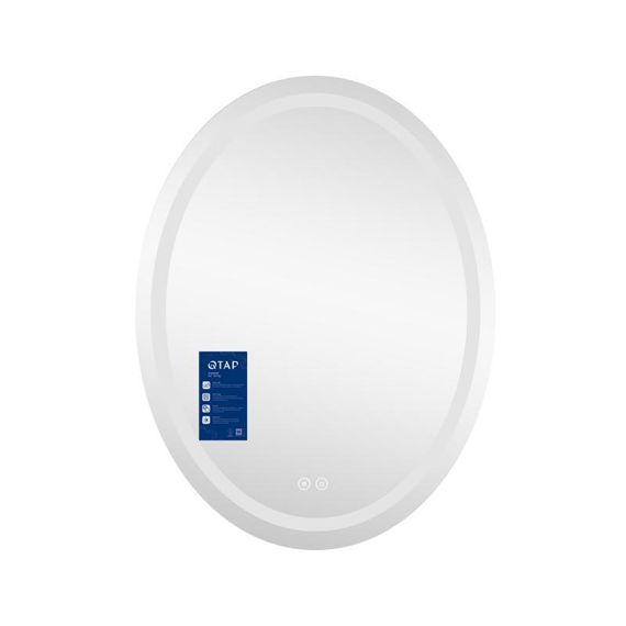 Дзеркало Qtap Mideya (DC-F801) 600х800 з LED-підсвічуванням Touch, з антизапотіванням, димером QT2078F801W | Зображення 2