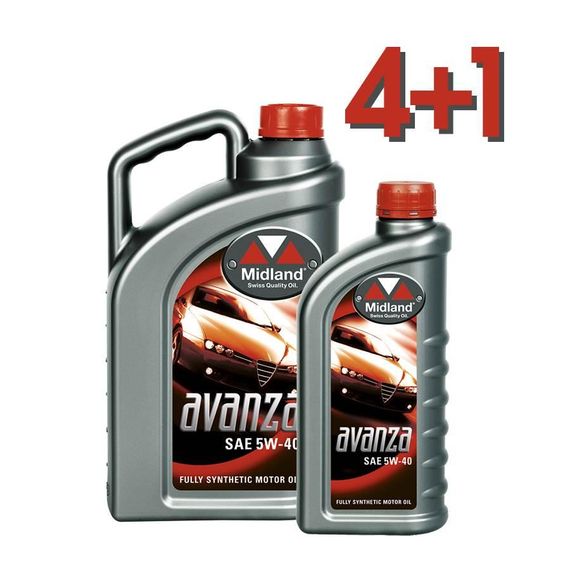 Моторна олива Midland AVANZA SAE 5W-40 5 л