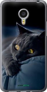 Чохол на Meizu MX4 PRO Димчастий кіт "825u-132-2448"