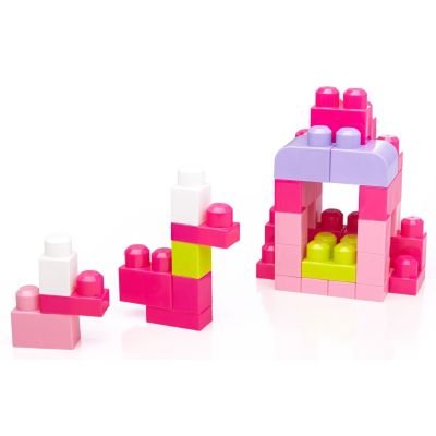 Конструктор Mega Bloks розовый в мешке 80 деталей (DCH62) | Зображення 5
