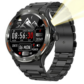 Smart Advanture Steel Black з компасом, 2 ремешка