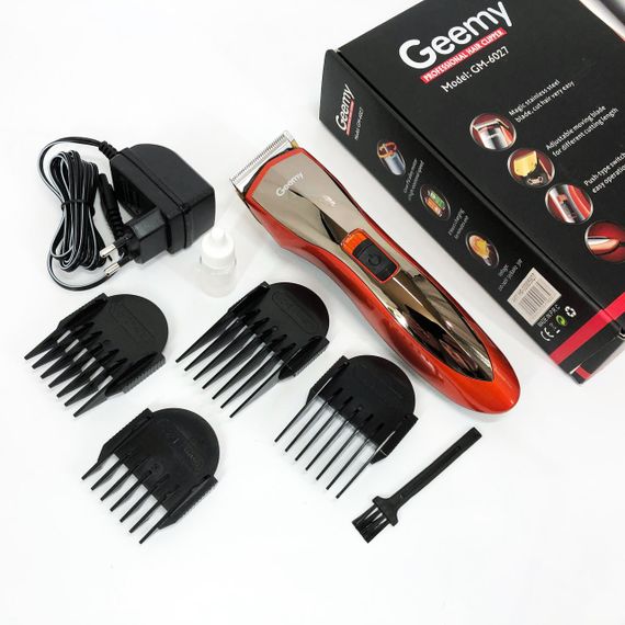 Машинка для стрижки волосся Pro Gemei GM-6027, Хороший бездротовий триммер, Практична машинка | Зображення 1