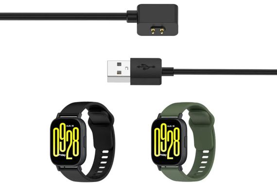 Магнітний USB кабель Primo зарядний пристрій для Xiaomi Redmi Watch 5 Active / Watch 5 Lite - Black | Зображення 1