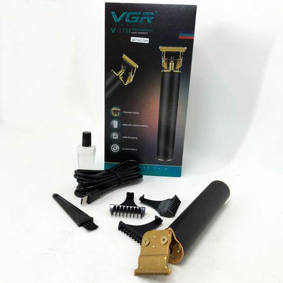 Електромашинка для стрижки VGR V-179, Электрическая машинка для стрижки мощная Триммер висков WP-82 | Зображення 7