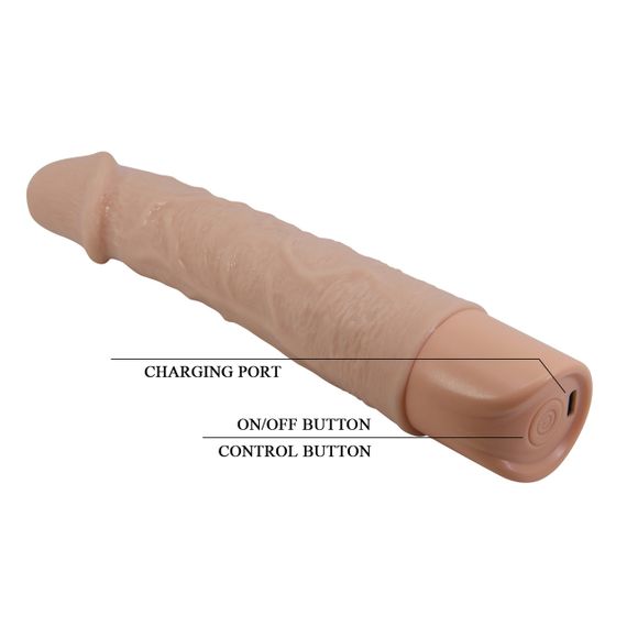 Реалістичний вібратор, що перезаряджається Pretty Love - Leander Realistic Vibrating Dildo, BW-500080 Sex Aura | Зображення 8