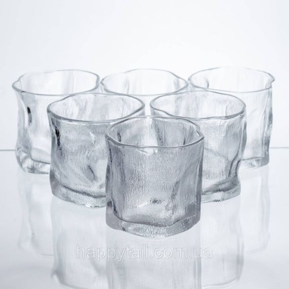 Набір склянок для напоїв Glacier Set 6 штук по 236 мл скляні HP-17-65