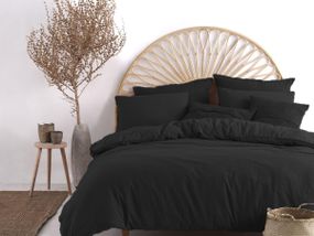 Постельное белье Limasso Stonewashed Ranforse 200 х 220 см Black