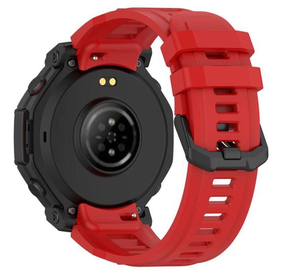 Силиконовый ремешок Primolux для смарт-часов Amazfit T-Rex 3 Pro 48mm - Red | Зображення 3