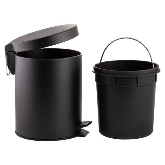 Ведро для мусора Qtap Liberty 5 л QTLIBBLM1149 Black | Зображення 2