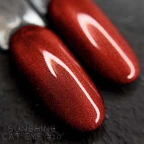 Гель-лак Crooz Cat Sunshine 10 (насыщенный красный) 8мл