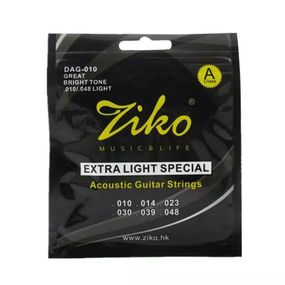 Струни латунні для акустичної класичної гітари Ziko 10-48