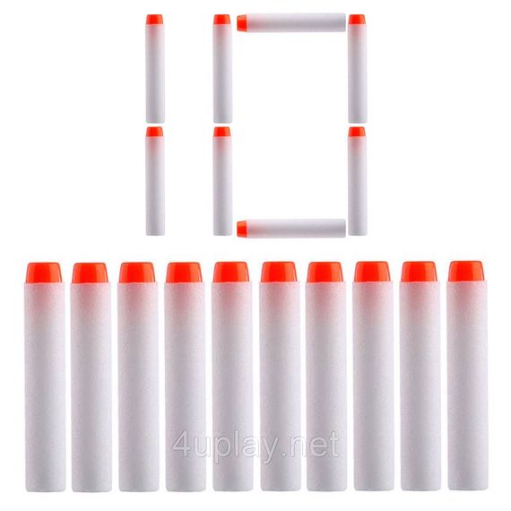 Патроны, светящиеся в темноте, для NERF Игрушечные пули стрелы для бластеров Нерф Darts Glow in the Dark 10шт.