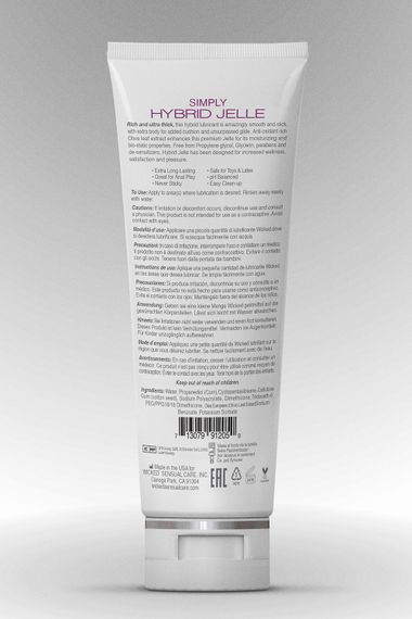 Лубрикант на водній/силіконовій основі WICKED SIMPLY HYBRID JELLE 120ML | Зображення 4