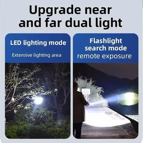 Акумуляторний LED-ліхтар з яскравістю до 10000 люмен XPRO ZJ-1158 Solar Charge (234566298_228) | Зображення 7