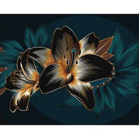 Картина за номерами "Роскошні лілії" KHO2999 40х50